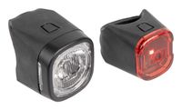 M-Wave Cyclob K Achterlicht + Voorlicht (set) LED Zwart