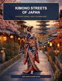 Kimono Streets of Japan: 40 Elegant Japanese Women and Timeless City Scenes for Mindful Coloring