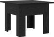 vidaXL Salontafel Zwart Eiken Bewerkt Hout 55 x 55 x 42 cm