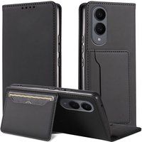 Prodebel Beschermhoes Folio Card Black voor Samsung Galaxy S25 Edge