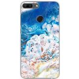 Huawei Honor 9 Lite Siliconen hoesje - marbre ocean