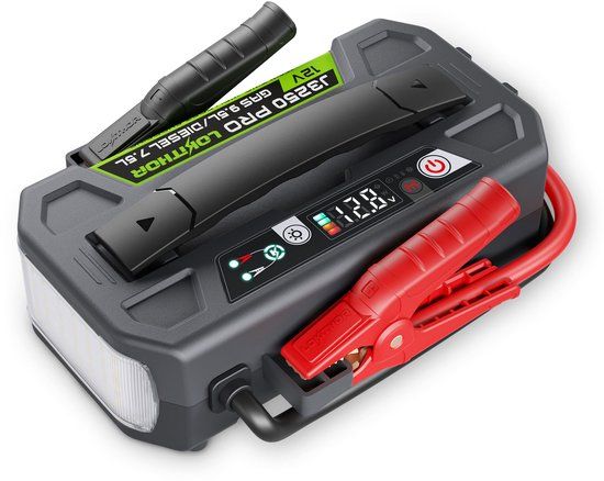Lokithor Jumpstarter J3250 PRO - 12V 3250A LiFePO4 - Powerbank 60W - Auto & Diesel tot 9,5L - LED Zaklamp