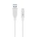 Goobay 51760 Sync & Charge Super Speed USB-C naar USB A 3.0 oplaadkabel, 1 m, wit