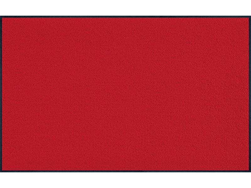 Wash+Dry 005674 Deurmat - Rood - Rechthoek - 75cm - Machinaal wassen