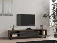 Asir Group Eray TV-meubel | 100% MELAMINE | Walnoot, Antraciet
