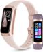 Siltcon® Vitéa Activity Tracker - Smartwatch for Women - Rose Gold - Pink & Purple Straps - Android & iOS Compatible