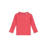 Babyface longsleeve met ruches - koraalrood