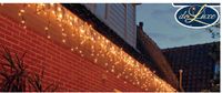 Anna's Collection Ijspegelverlichting lichtsnoeren - 100 led lampjes - warm wit