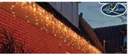 Anna's Collection Ijspegelverlichting lichtsnoeren - 100 led lampjes - warm wit