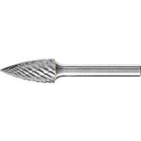 PFERD TOOLS 21001022 Freesstift Hardmetaal Spitsboog Lengte 65 mm Afmeting, Ø 12 mm Werklengte 25 mm Schachtdiameter 6 mm