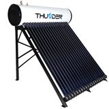 THUNDER Vacuümbuiszonnecollector met warmtepijp, 200 liter, 20 buizen, zonneboiler voor warm water, roestvrij staal SUS304, opslagtank, zwart