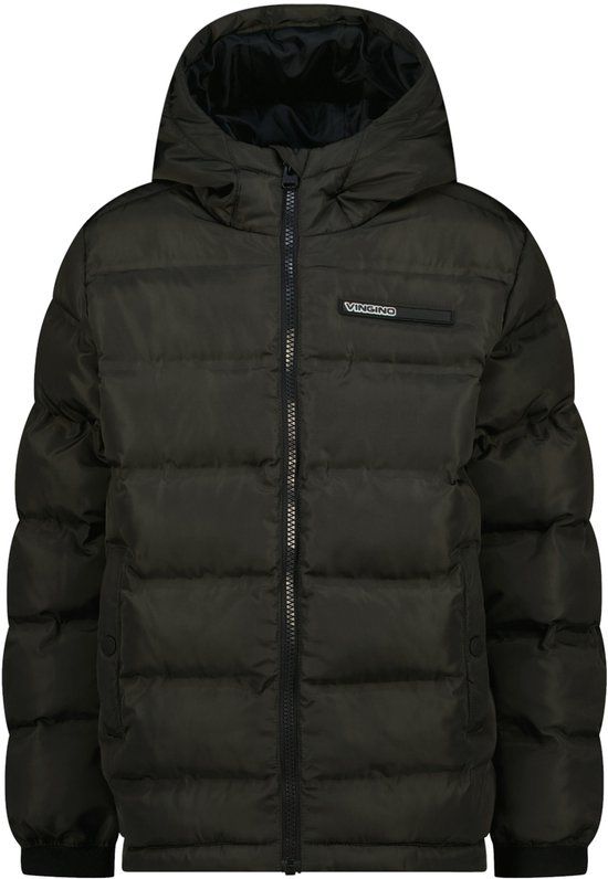 Vingino winter jas jongens - grijs - Tisal - kort - maat 152