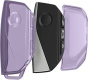 kwmobile autosleutel hoesje geschikt voor BMW 4-knops X7 X1 U11 iX ix1 7-serie G07 I7 autosleutel - Autosleutel behuizing van TPU - Transparant in paars / transparant