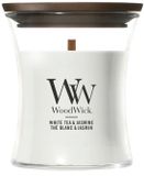 Woodwick Bougie Mini White Tea & Jasmine - 20 Heures de Combustion
