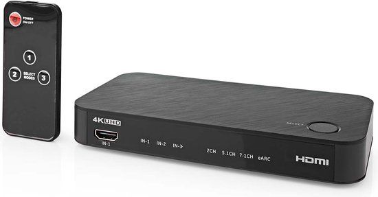 Nedis Digitale Audioconverter - HDMI Input/Output - Antraciet