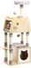 Fudajo Poteau griffoir pour Chat Gris Sisal 126 cm