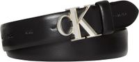 Calvin Klein Dames CK GESP 30MM VASTE RIEM LV04F7054G Riemen, Zwart (ZWART/OUD ZILVER), 80