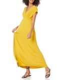 Amazon Essentials Dames Getailleerde Maxi-jurk