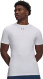Under Armour UA HG Elite Fitted SS-WHT Heren Sportshirt - Zwart / Grijs / Reflecterend - XXL