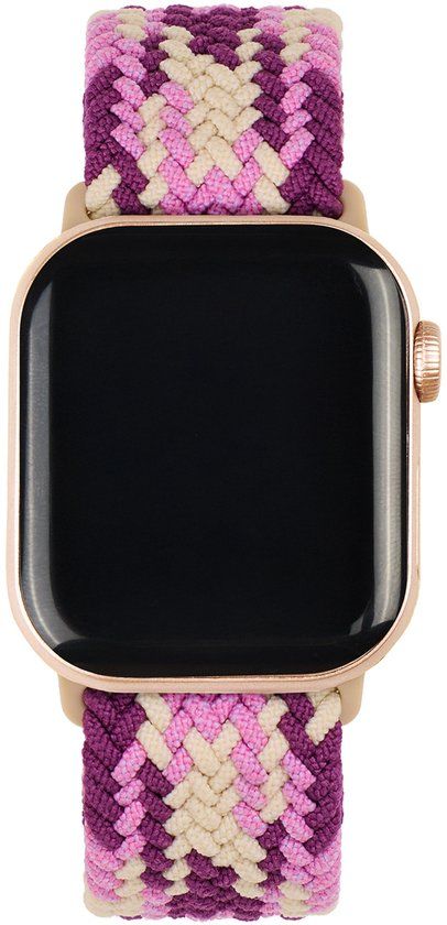 iDeal of Sweden Soft Braid Watch Band voor de Apple Watch | 44/45/46/49 mm - Cherry Crush