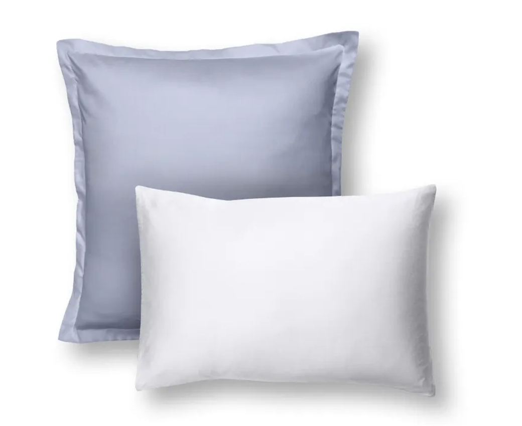 Emma Satijnen Kussenslopen 60x70 cm Terracotta & Lichtgrijs