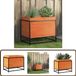 vidaXL Plantenbak 60x40x50 cm Massief Grenenhout Wasbruin