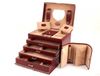WINDROSE Sieradendoos Merino Moda Jewelry Box Red Wijnrood