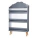 Wellhome kinderrek met 3 legplanken, grijs