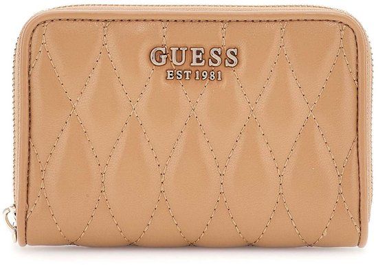 GUESS Valla Zip Around Wallet Beige