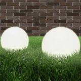 vidaXL LED-bollampen 2 stuks rond 30 cm PMMA