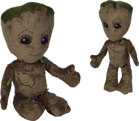 Disney Marvel Floppy Young Groot - 25 cm - Plush - Brown - Ages 0+ - Cuddle Toy