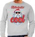 Bellatio Decorations Shoppartners Bv Foute Kersttrui / sweater - Stoere kerstman - motherfucking cool - grijs voor heren - kerstkleding / kerst outfit L