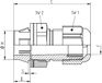 LAPP 53112686 Presse-étoupe M16 Polyamide Gris-blanc (RAL 7035) 1 pièce