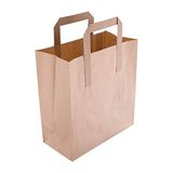 Fiesta kleine gerecycleerde papieren zakken 180 (B) x 215 (L) mm | 7 x 8 1/2 inch verpakking hoeveelheid: 250