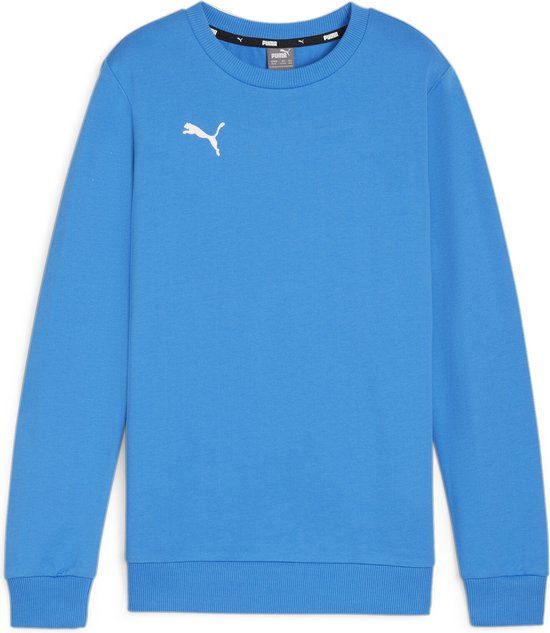 PUMA teamGOAL Casuals Crew Neck Sweat Jr Jongens sporttrui - Ignite Blue-PUMA White