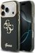 Guess - IML 4G Metal Script Hoesje voor iPhone 18 Pro Max / 17 Pro Max - Zwart