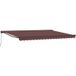 vidaXL Parasol manuel 4,5 x 3,5 m Marron 100% Polyester