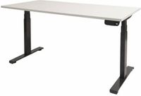 Schaffenburg Zit Sta Bureau - Dextro Plus T-poot EV ZS 140x80 krijtwit 25mm-zwart frame