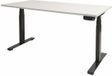 Schaffenburg Zit Sta Bureau - Dextro Plus T-poot EV ZS 140x80 krijtwit 25mm-zwart frame