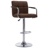 VidaXL Tabouret de bar tissu marron