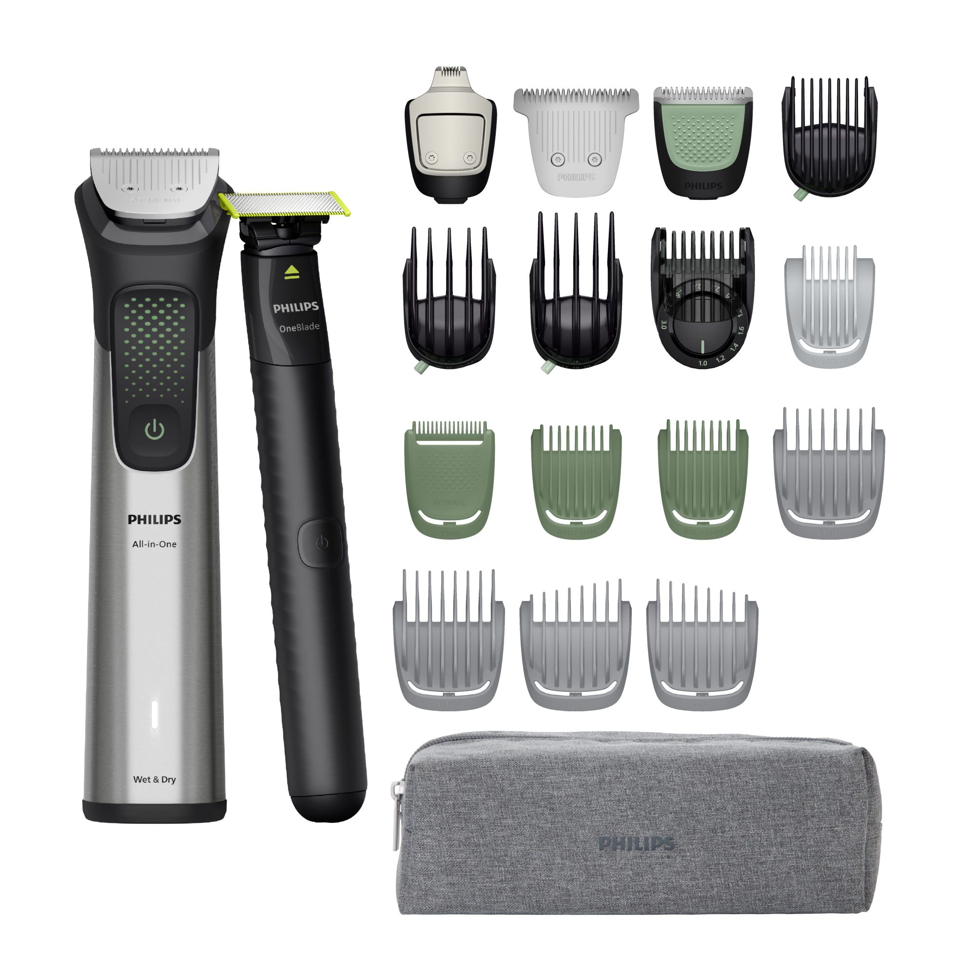 Philips All-in-One Trimmer 9000 Series MG9557/15 20-in-1 Trimmer - Silver