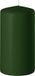Enlightening Candles Bougie cylindrique/bougie pilier - vert foncé - D6 x H15 cm - 58 heures de combustion - Bougies épaisses - Pour chandelier ou plateau