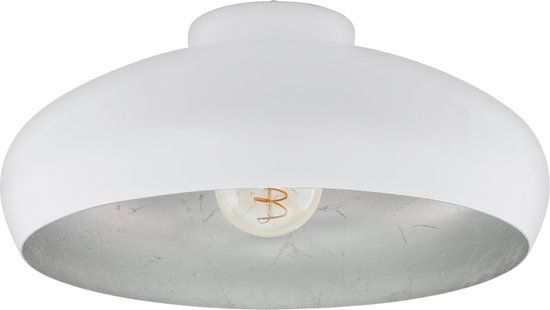 EGLO Mogano Plafondlamp - Ø 40 cm - Wit/Zilver - E27