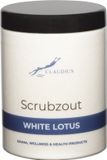 Claudius Cosmetics B.V. Scrubzout White Lotus in handige pot - 1250 gram - Hydraterende Lichaamsscrub