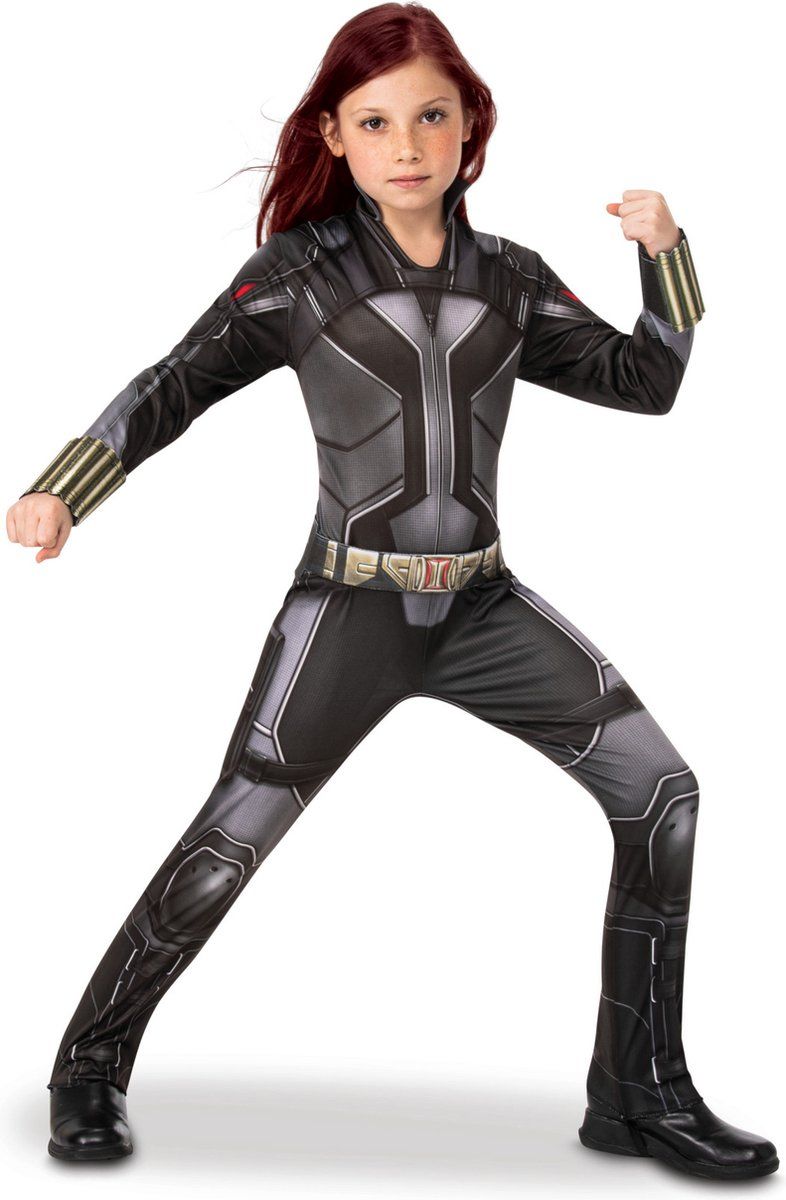RUBIES FRANCE Rubies 3702134 - Black Widow Movie - Kinderkostuum (S) - Zwart