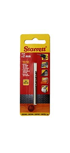 Starrett Split Point Drill Bits - HSS High Speed Steel 2x49mm KBAR020 Twist Drill Bit