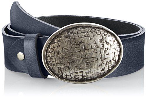 MGM Ovale mesh riem voor dames - Blauw (Navy-asi 3) - Maat 90