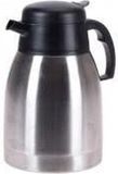 Merkloos 3x Koffiekan/thermoskan dubbelwandig 1,5 liter RVS