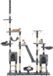 vidaXL Kattenpaal met sisal krabpalen 230-250 cm pootafdrukken grijs