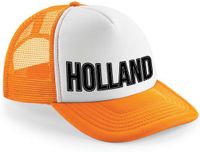 Bellatio Decorations Oranje casquette snapback/ casquette trucker lettres noires Pays-Bas femmes et hommes - supporter - casquettes Fête du Roi/ Championnat d'Europe/ Coupe du Monde